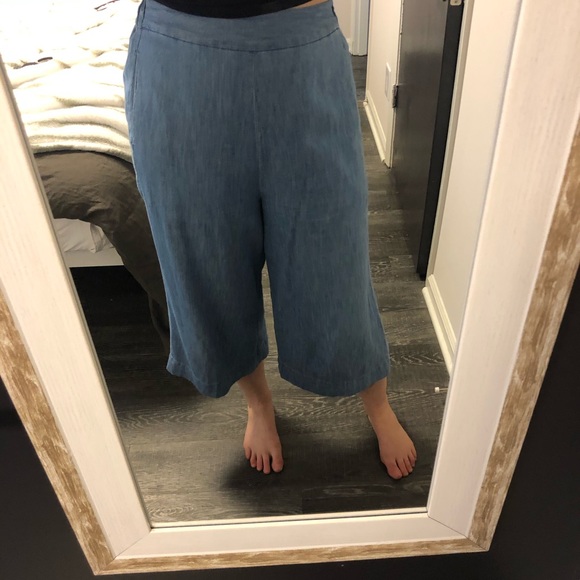 Madewell chambray pull on pants - Picture 3 of 6